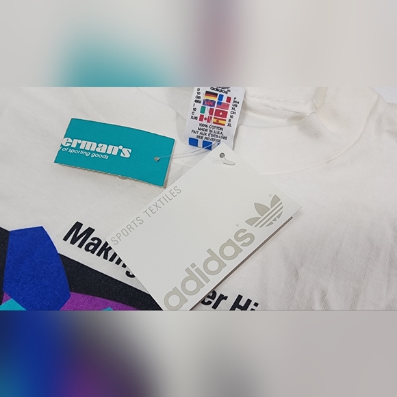 NWT VTG Adidas World Cup USA 94 Making Soccer History Single Stitch T-Shirt XL - Picture 10 of 15